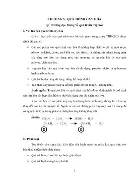 Bài giảng Hóa học 11 - Quá trình Oxi hóa