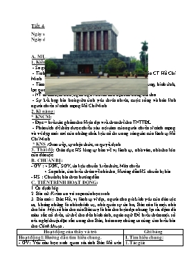 Giáo án Ngữ Văn 7 - Tiết 44: Cảnh khuya (Hồ Chí Minh) - Năm học 2013-2014