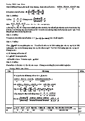 Đề thi Olymic môn Toán lớp 7 (Có đáp án)