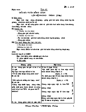 Giáo án Đại số 9 - Tuần 21 - Phạm Thị Lan