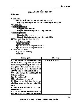 Giáo án Đại số 9 - Tuần 4 - Phạm Thị Lan