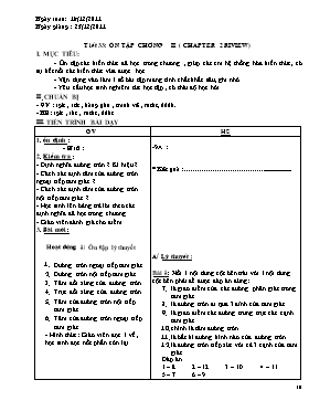 Giáo án Hình học 9 - Tiết 33-34 - Năm học 2011-2012