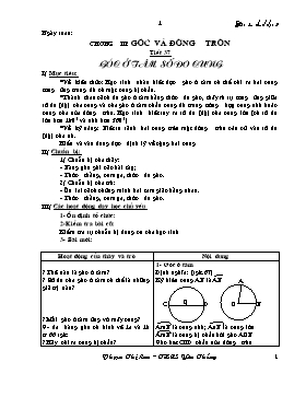 Giáo án Hình học 9 - Tuần 19-26 - Phạm Thị Lan