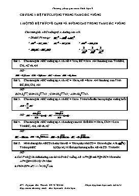 Phương pháp giải toán Hình học 9 - Nguyễn Chí Thành