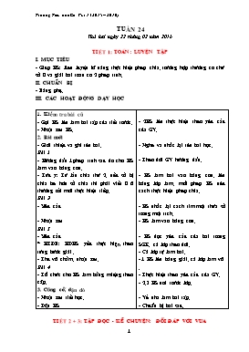 Giáo án Lớp 3 - Tuần 24 - Năm học 2015-2016 - Trường Tiểu học Cư Pui 1