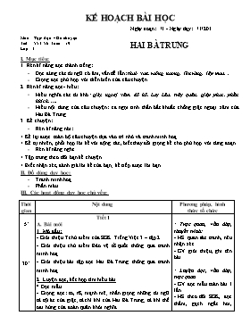 Kế hoạch bài học Tập đọc, Kể chuyện Lớp 3 - Học kì II - Năm học 2011-2012