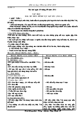 Giáo án Lớp 4 - Học kì I - Năm học 2016-2017 - Hoài Công Anh