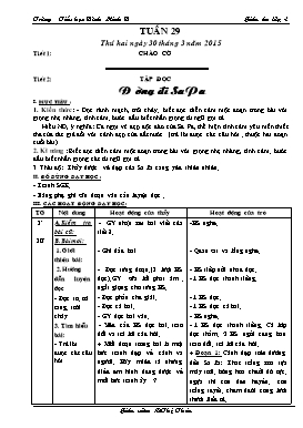 Giáo án Lớp 4 Tuần 29 - Năm học 2014-2015 - Lê Thị Thảo