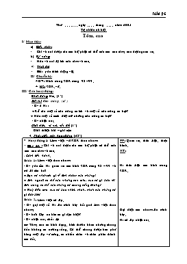 Giáo án môn phụ Lớp 3 - Tuần 26 - Năm học 2004-2005