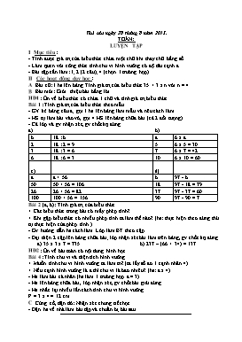 Giáo án ôn tập Lớp 4 - Năm học 2015-2016