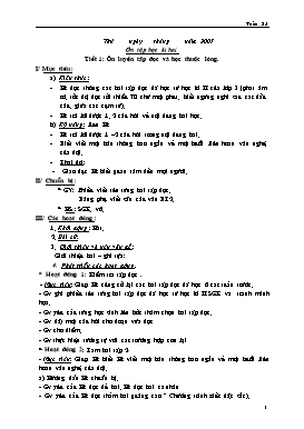 Giáo án Tiếng việt Lớp 3 - Tuần 35 - Năm học 2006-2007