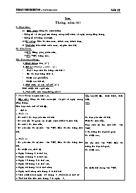 Giáo án Toán Lớp 3 - Tuần 22 - Trần Minh Hưng