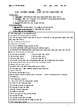 Giáo án Toán Lớp 3 - Tuần 27 - Năm học 2006-2007 - Đỗ Huy Chỉnh