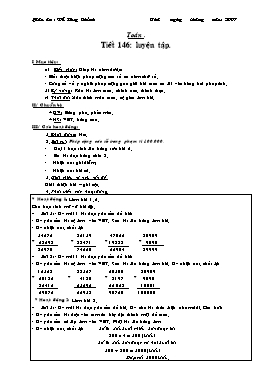 Giáo án Toán Lớp 3 - Tuần 30 - Năm học 2006-2007 - Đỗ Huy Chỉnh