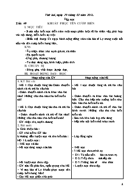 Giáo án tổng hợp Lớp 4 - Tuần 25 - Năm học 2015-2016