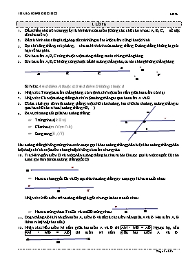 Tài liệu tóm tắt Hình học cấp THCS