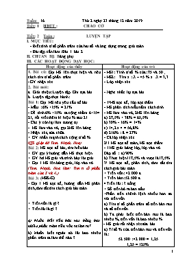 Giáo án các môn Lớp 5 - Tuần 16 - Năm học 2019-2020