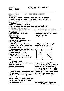 Giáo án các môn Lớp 5 - Tuần 18 - Năm học 2019-2020