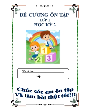 Đề cương ôn tập cuối học kỳ II môn Toán Lớp 1 - Trường TH Bình Thuận