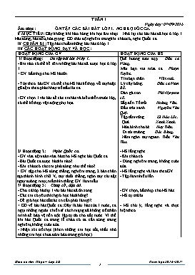 Giáo án Âm nhạc Lớp 2 - Năm học 2016-2017