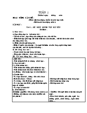 Giáo án các môn Lớp 4 - Tuần 1 đến 4