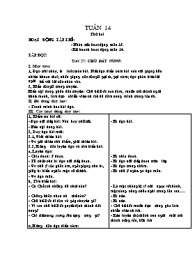 Giáo án các môn Lớp 4 - Tuần 14 đến 19