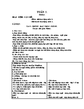 Giáo án các môn Lớp 4 - Tuần 5 đến 8