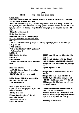 Giáo án các môn Lớp 5 - Tuần 1 (Bản 2 cột)