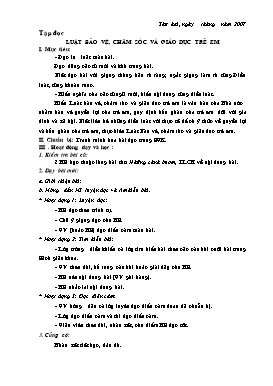 Giao án các môn Lớp 5 - Tuần 33 (Bổ sung)