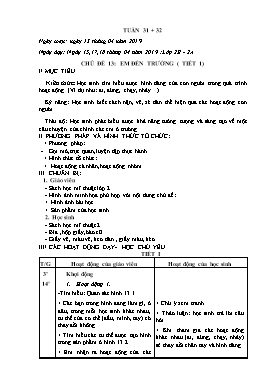 Giáo án dạy theo chủ đề Mỹ thuật Khối 2 - Tuần 30+31 - Năm học 2018-2019