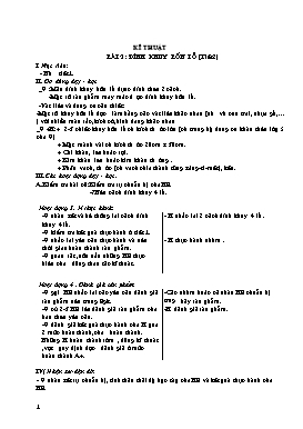 Giáo án Kĩ thuật Lớp 5 - Học kỳ I