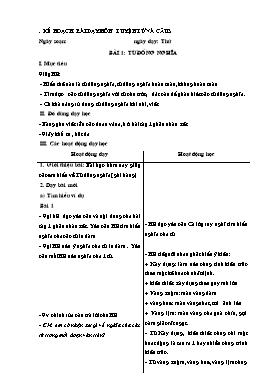 Giáo án Luyện từ và câu Lớp 5 (Cả năm học)