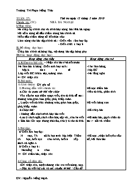 Giáo án môn Chính tả Lớp 1 - Tuần 27 - Năm học 2017-2018 - Nguyễn Hồng Hạnh