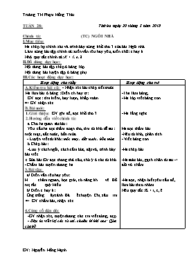 Giáo án môn Chính tả Lớp 1 - Tuần 28 - Năm học 2017-2018 - Nguyễn Hồng Hạnh