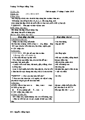 Giáo án môn Chính tả Lớp 1 - Tuần 29 - Năm học 2017-2018 - Nguyễn Hồng Hạnh