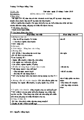 Giáo án môn Kể chuyện Lớp 1 - Tuần 28 - Năm học 2017-2018 - Nguyễn Hồng Hạnh