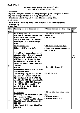 Giáo án môn Lịch sử Lớp 5 - Tuần 9 đến 19