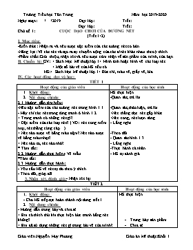 Giáo án môn Mĩ thuật Lớp 1 - Năm học 2019-2020 - Nguyễn Huy Phương