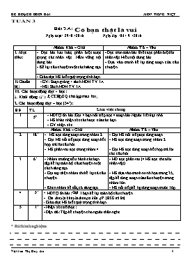 Giáo án môn Tiếng Việt Lớp 2 - Tuần 3 đến 12 - Năm học 2016-2017 - Nguyễn Thị Duy An