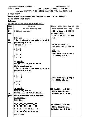 Giáo án môn Toán Lớp 5 - Tuần 2 - Nguyễn Thị Thu Thương