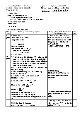 Giáo án môn Toán Lớp 5 - Tuần 6 - Nguyễn Thị Thu Thương