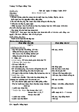 Giáo án Tập đọc Lớp 1 - Tuần 27 - Năm học 2017-2018 - Nguyễn Hồng Hạnh