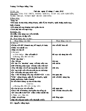 Giáo án Tiếng Việt Lớp 1 - Tuần 24 - Năm học 2017-2018 - Nguyễn Hồng Hạnh