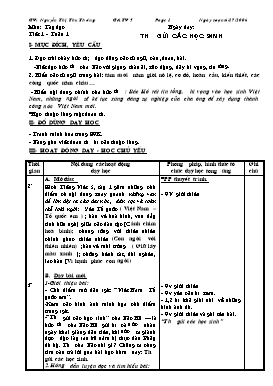 Giáo án Tiết Việt Lớp 5 - Tuần 1 - Nguyễn Thị Thu Thương