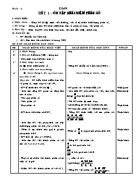 Giáo án Toán học Lớp 5 - Tuần 1