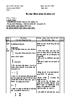 Giáo án Toán Lớp 5 - Tiết 1 đến 5 - Hà Kim Ngân