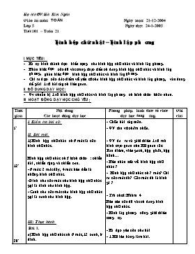 Giáo án Toán Lớp 5 - Tiết 101 đến 115 - Nguyễn Thu Hải