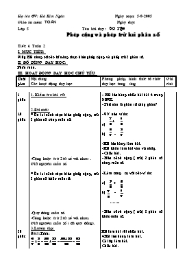 Giáo án Toán Lớp 5 - Tiết 37 đến 70 - Nguyễn Thu Hải