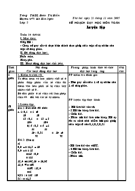 Giáo án Toán Lớp 5 - Tiết 66 đến 70 - Hà Kim Ngân