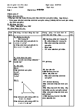 Giáo án Toán Lớp 5 - Tiết 81 đến 85 - Thu Huệ